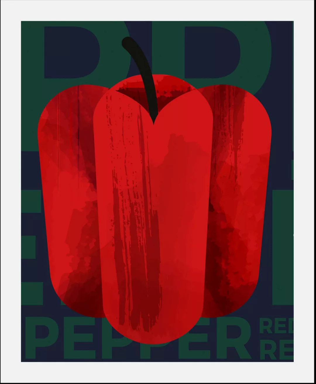 queence Bild "Paprika Art", (1 St.), gerahmt günstig online kaufen