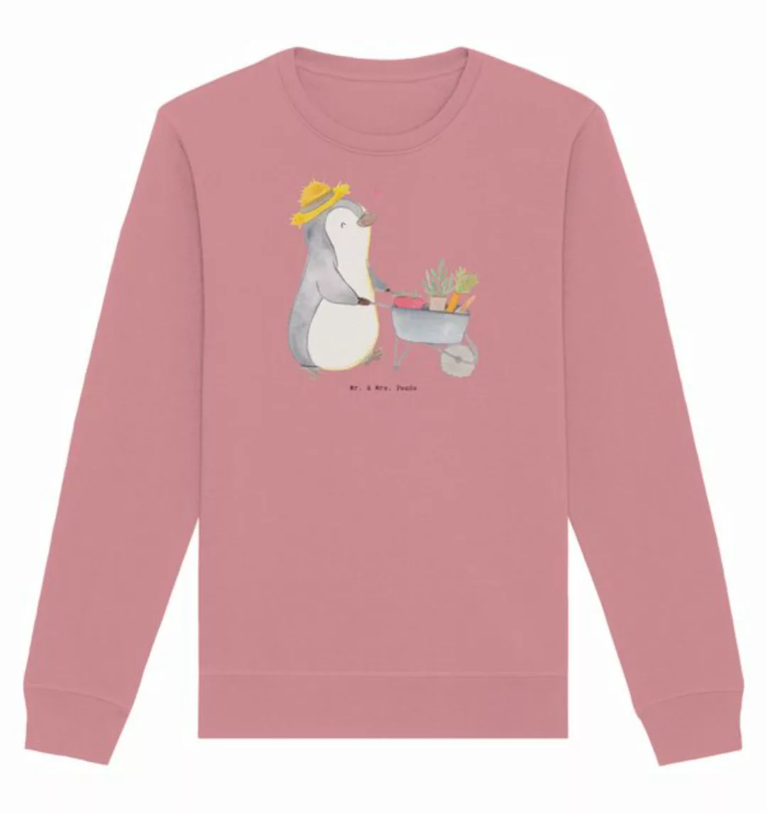 Mr. & Mrs. Panda Longpullover Größe XXL Pinguin Gartenarbeit - Canyon Pink günstig online kaufen