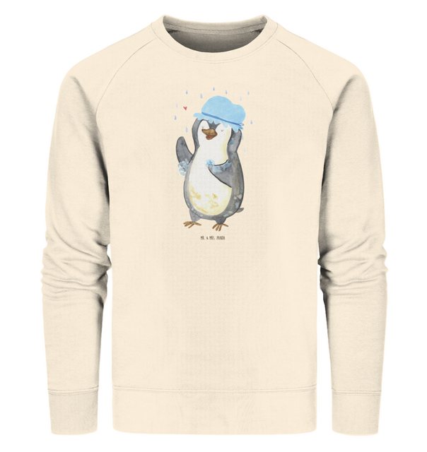 Mr. & Mrs. Panda Longpullover Größe XXL Pinguin Duschen - Natural Raw - Ges günstig online kaufen