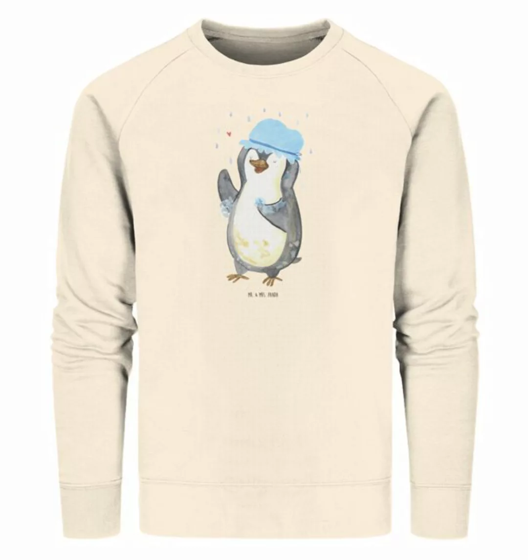 Mr. & Mrs. Panda Longpullover Größe XXL Pinguin Duschen - Natural Raw - Ges günstig online kaufen