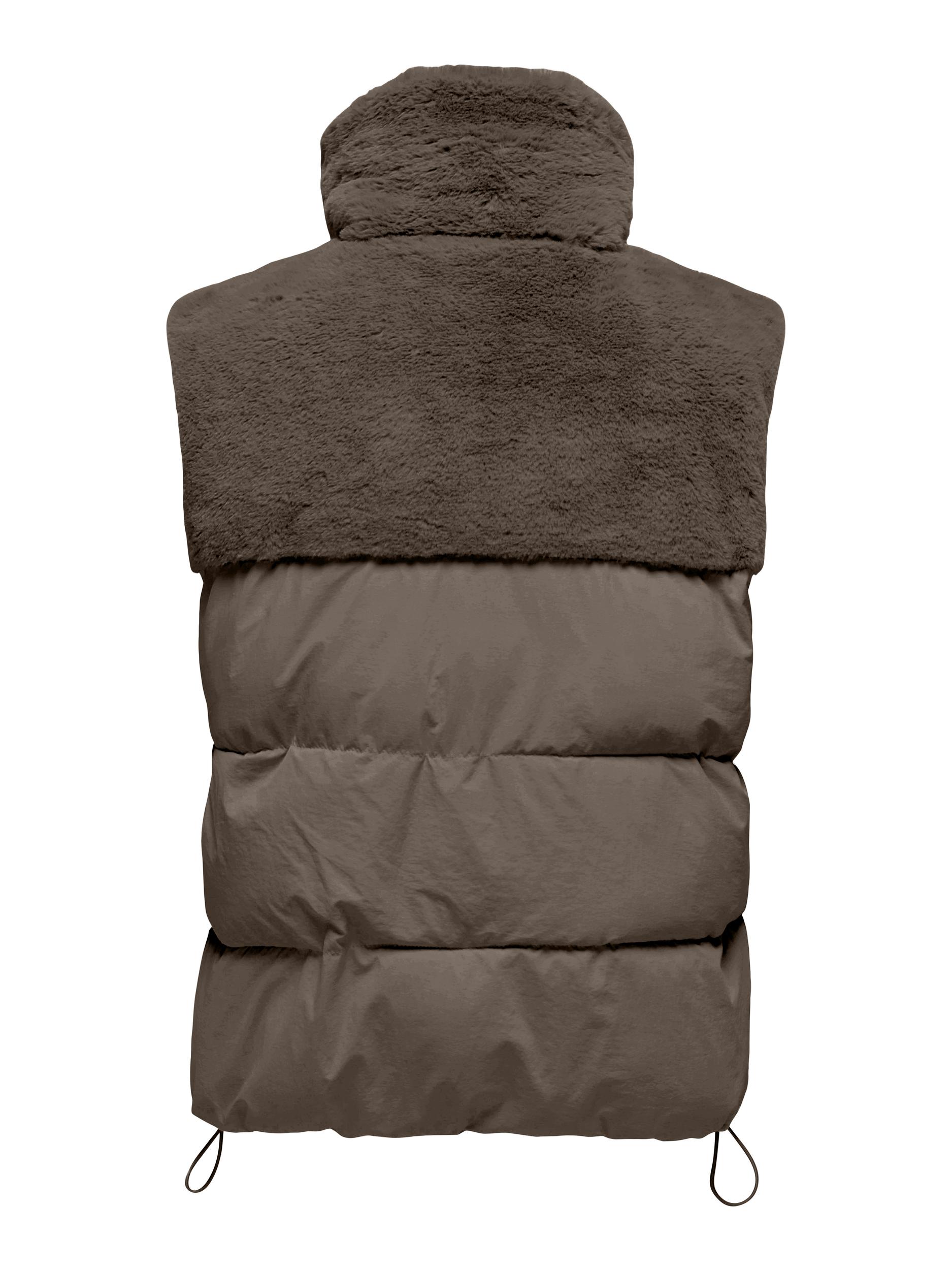 ONLY Steppweste ONLWANJA FUR PUFFER MIX WAISTCOAT CC OTW mit Teddyplüsch günstig online kaufen