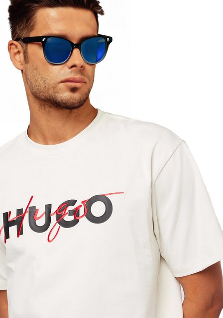 BOSS T-Shirt Hugo Boss Big Size mit Logo Print auf der Brust günstig online kaufen