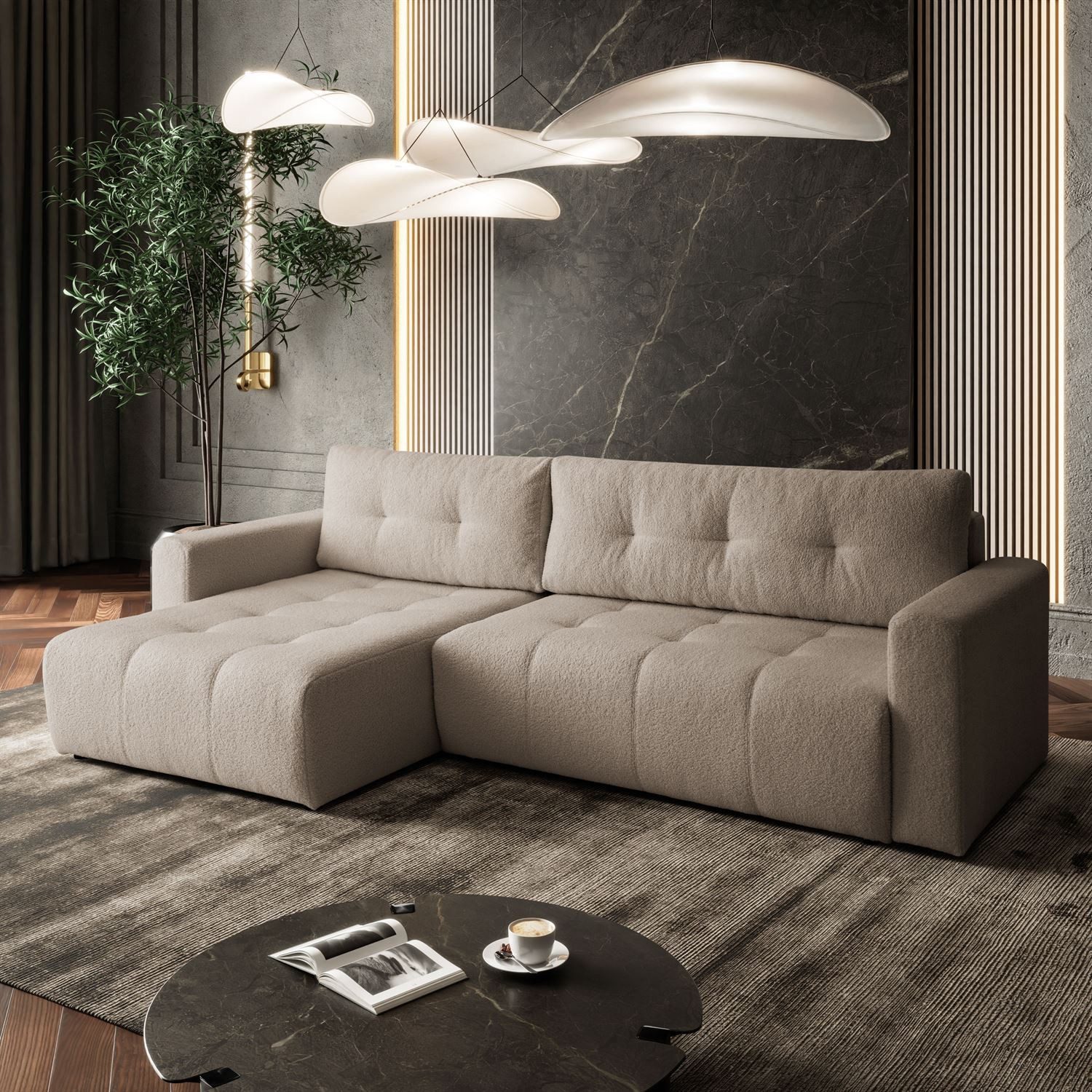 Lookway Ecksofa ASTON L-Form Couch, mit günstig online kaufen