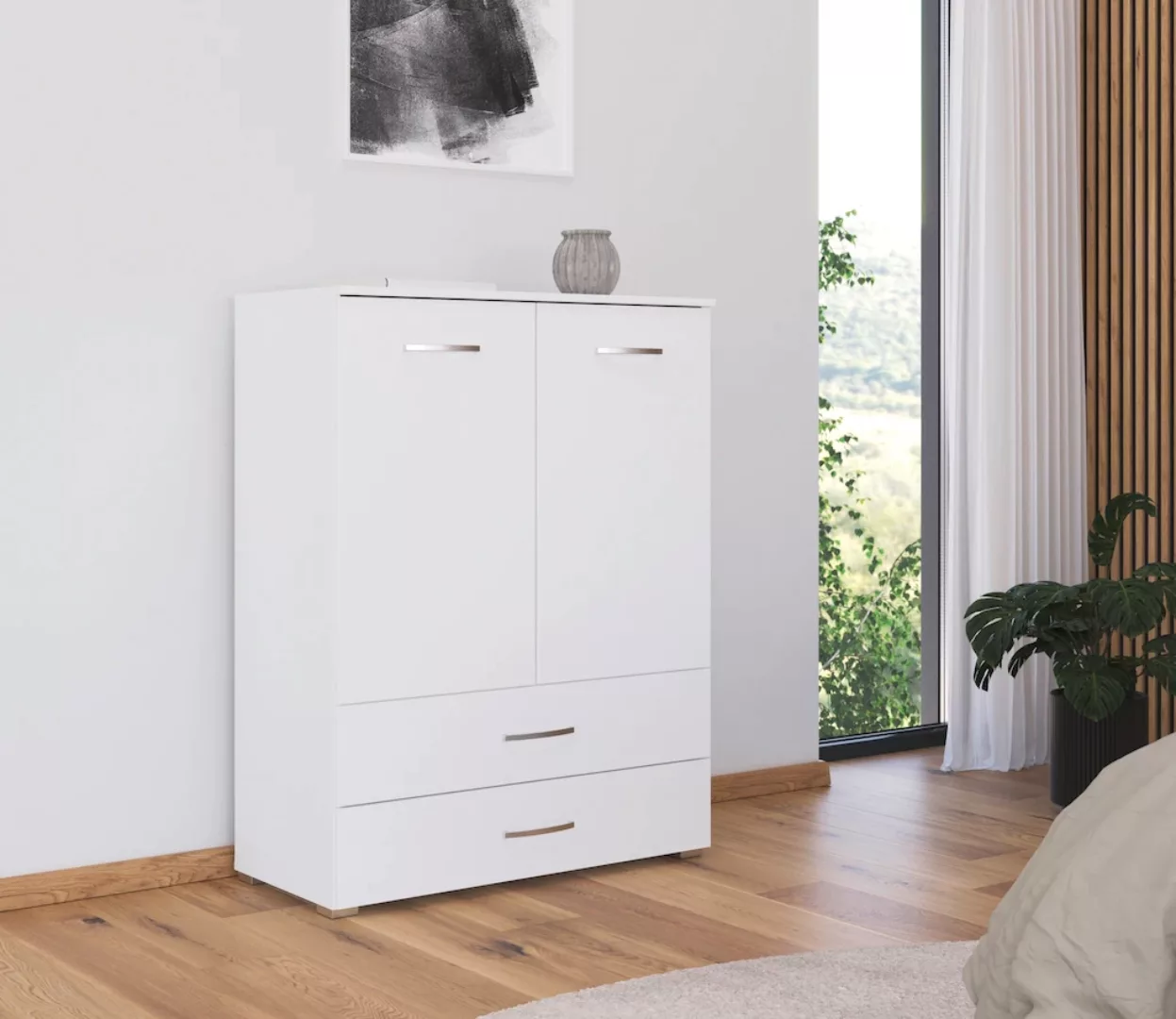 rauch Hochkommode "Pure by Aditio", im minimalistischem Design, 2 Schublade günstig online kaufen