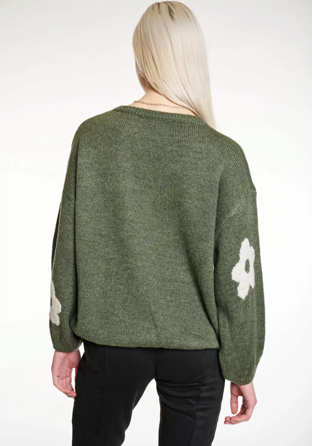 HaILY’S Strickpullover "LS A SK Fl44ower" günstig online kaufen