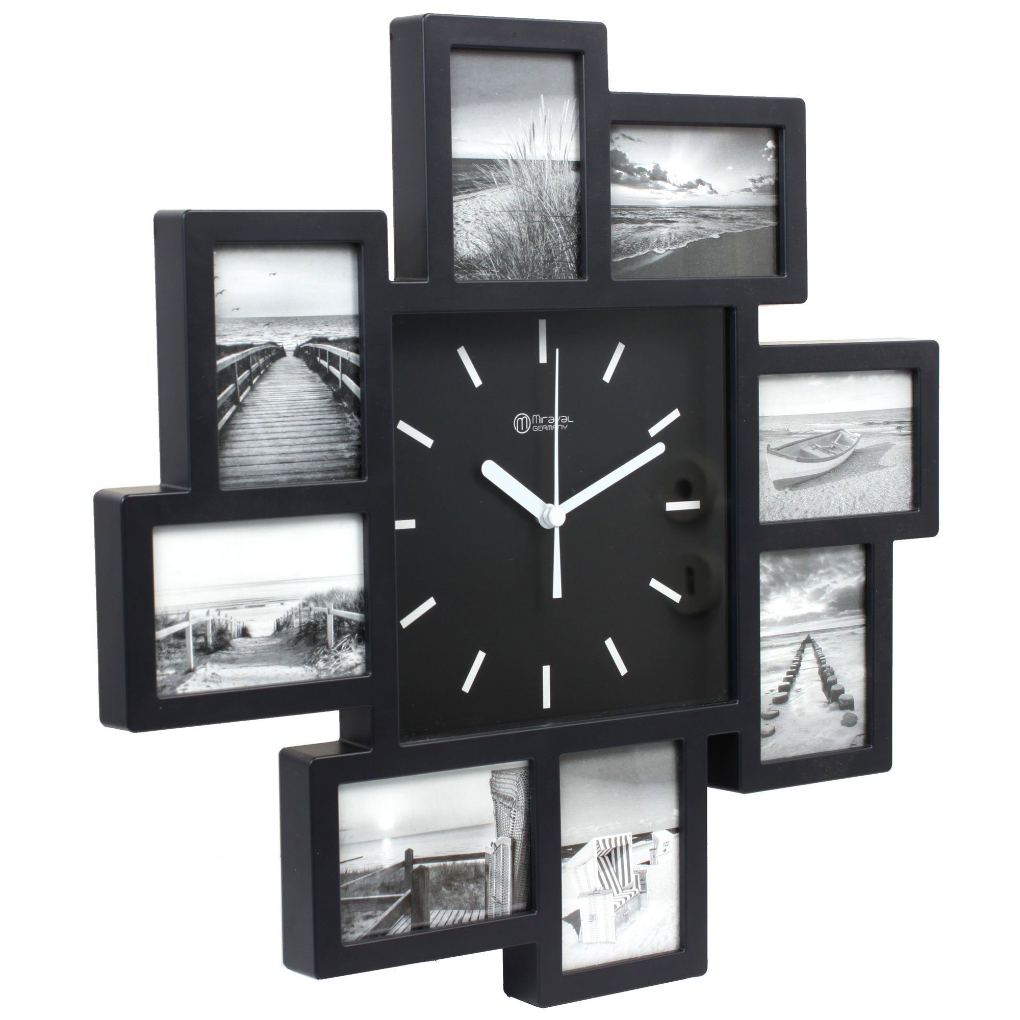 Miraval Funkwanduhr Design Funk-Bilderahmenwanduhr günstig online kaufen