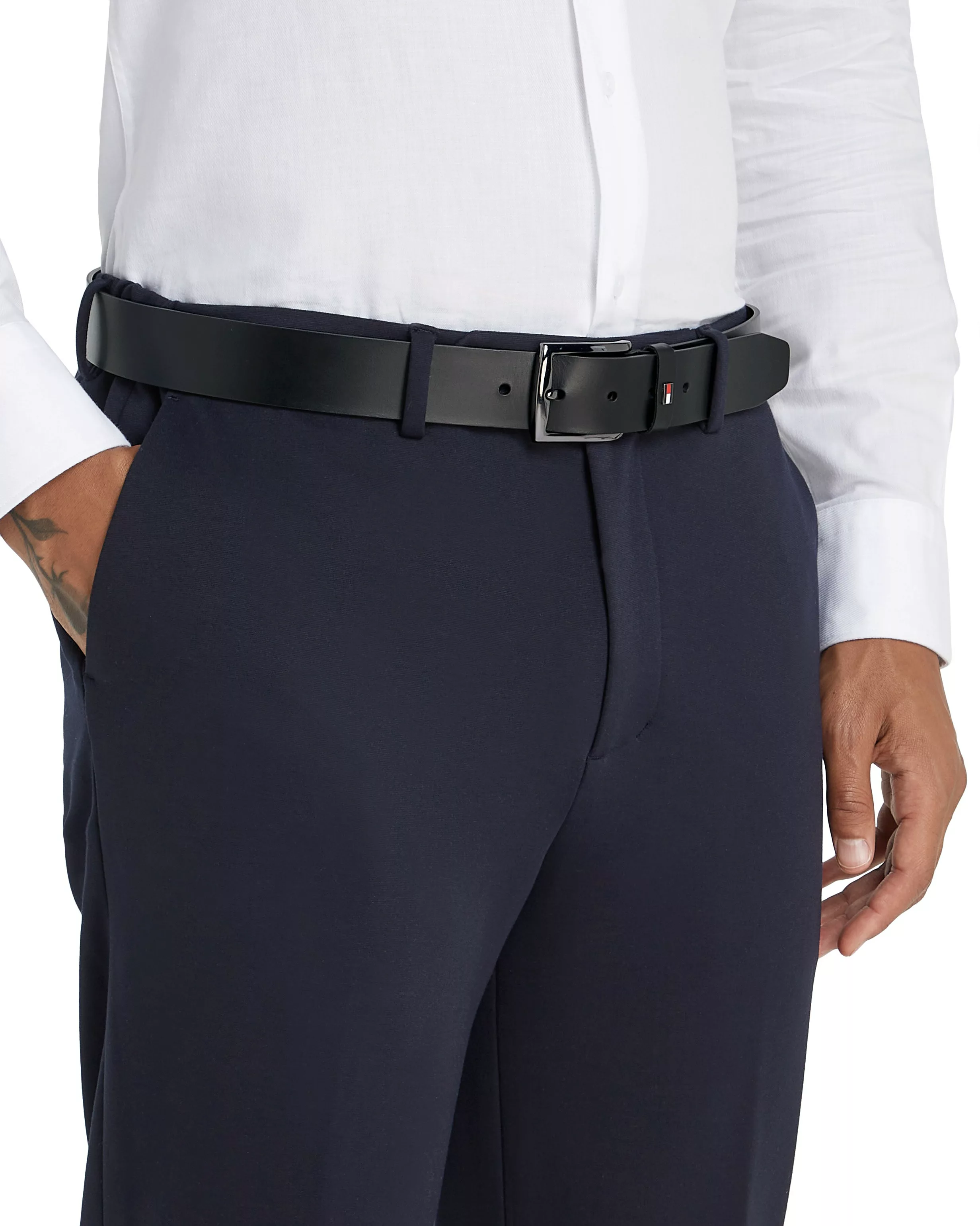 Tommy Hilfiger Ledergürtel "DENTON ADJ EXT", Größenverstellbar günstig online kaufen