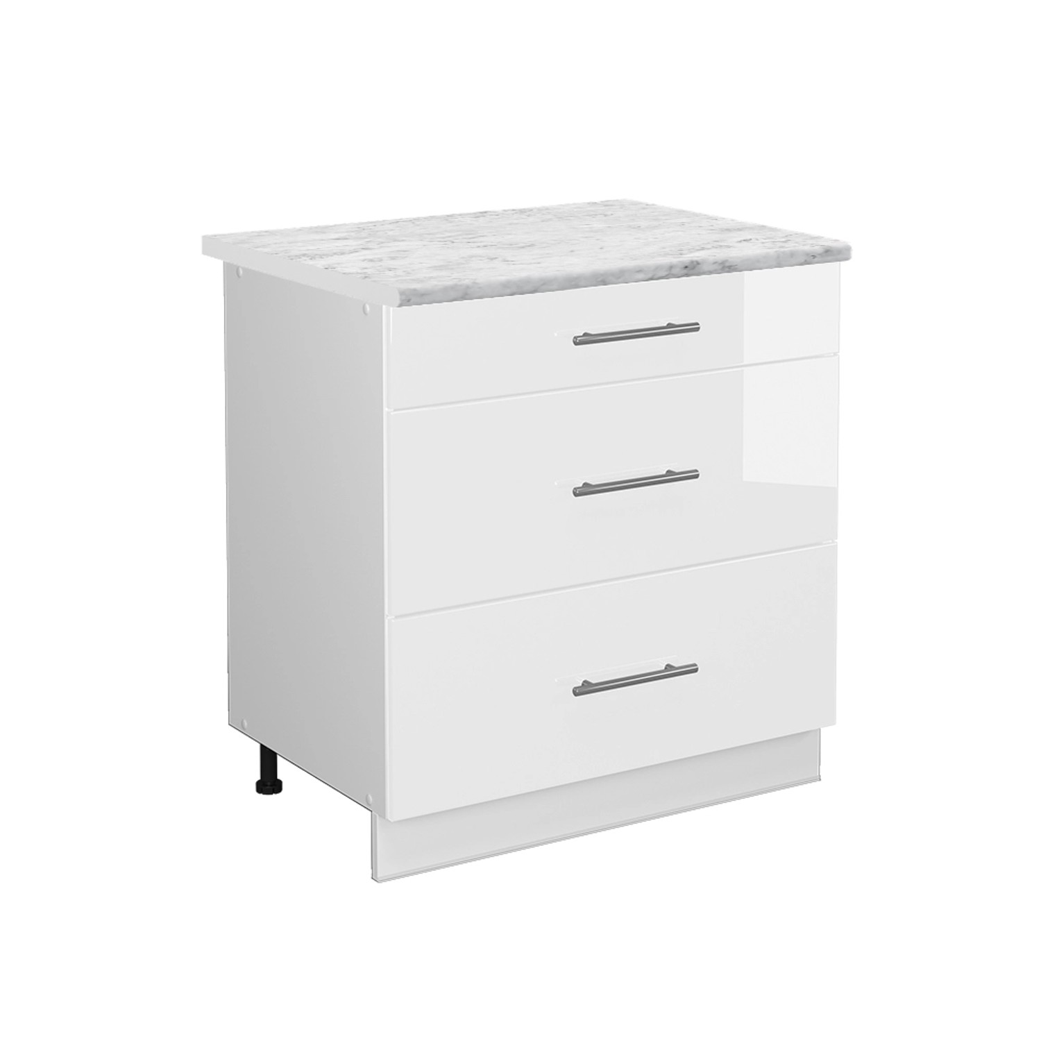 Vicco Unterschrank Fame-Line, Weiß Hochglanz/Weiß, 80 günstig online kaufen