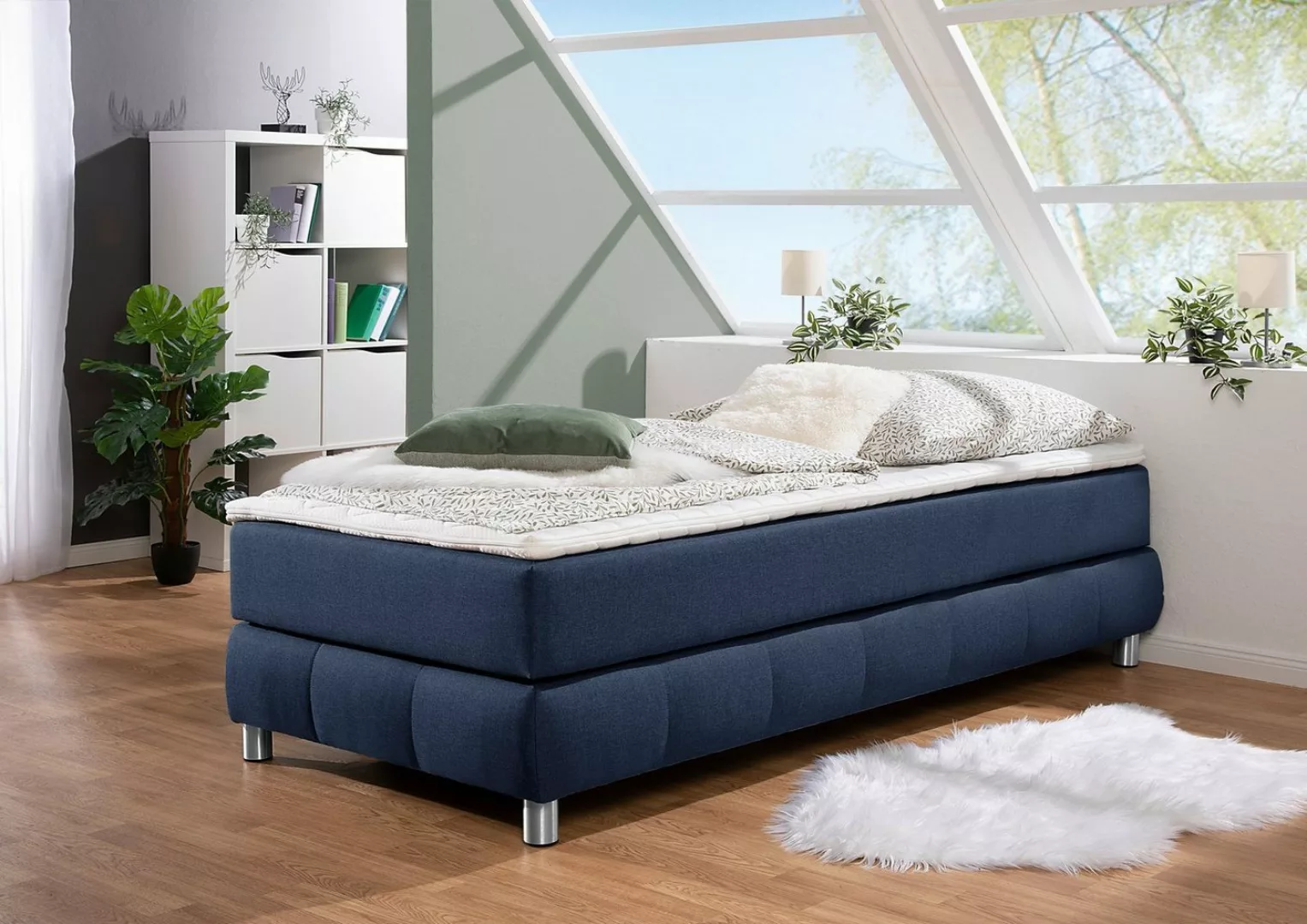 andas Boxspringbett Salo, Ohne Kopfteil, inkl. Topper, auch in Überlänge 22 günstig online kaufen