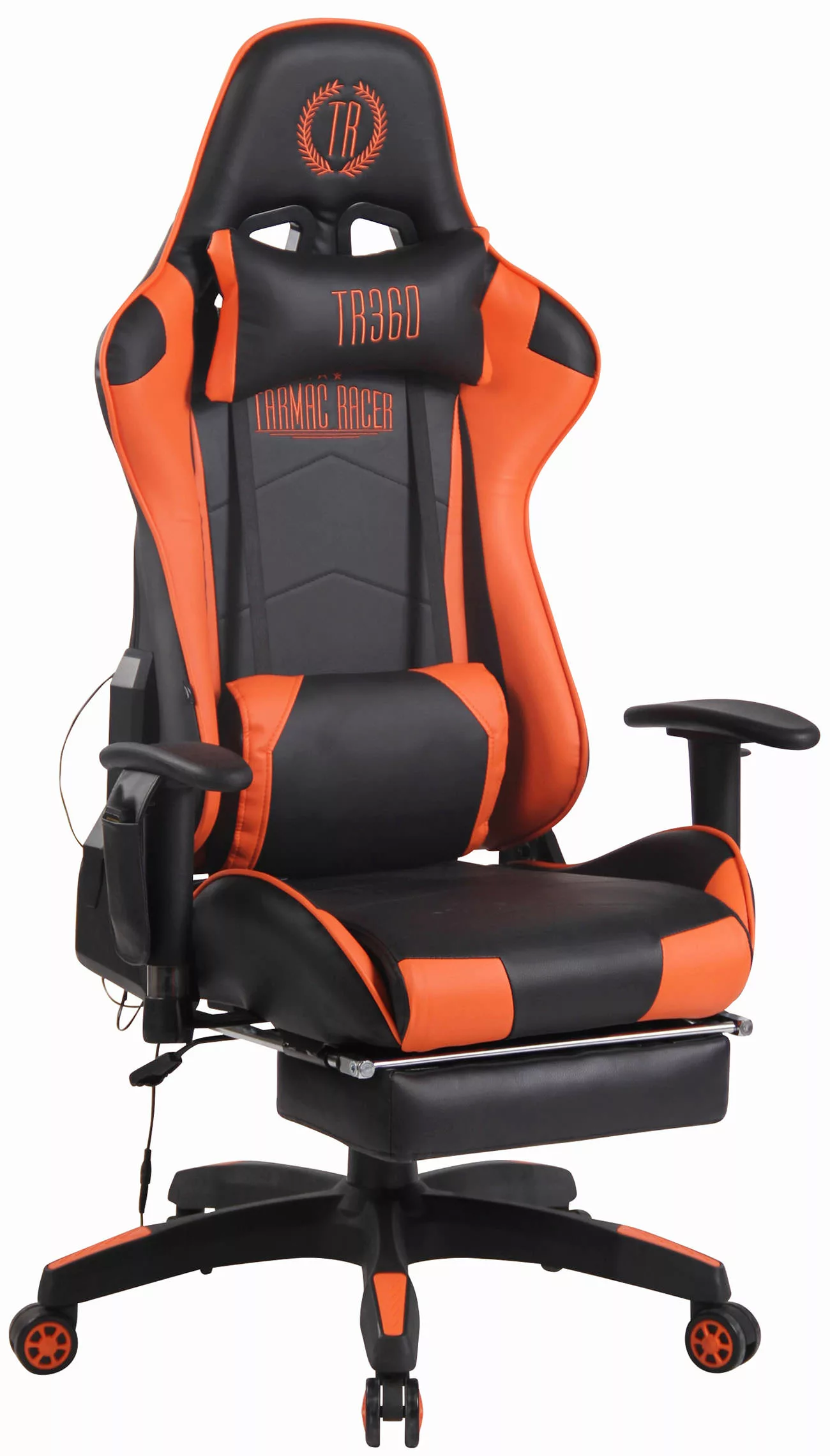 Bürostuhl Turbo Xfm Kunstleder Schwarz/orange günstig online kaufen