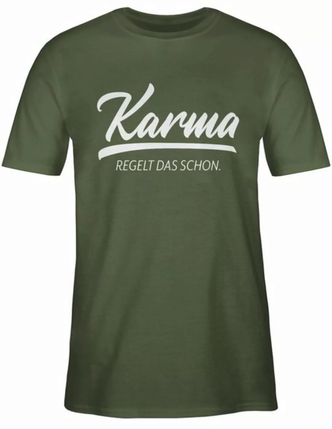 Shirtracer T-Shirt Karma - regelt das schon Sprüche Statement mit Spruch günstig online kaufen