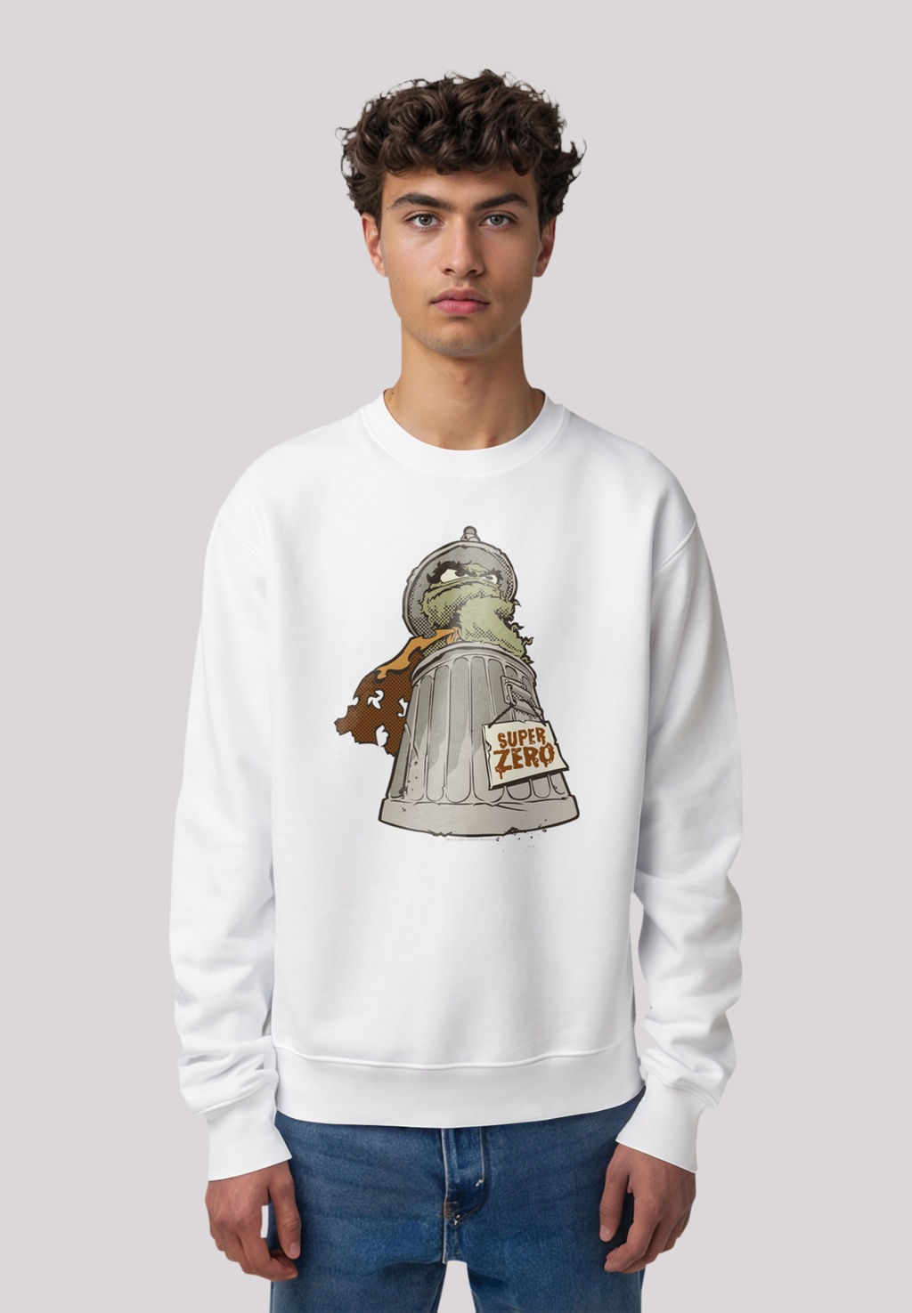 F4NT4STIC Sweatshirt "Sesamstraße Oscar Super Zero", Premium Qualität günstig online kaufen