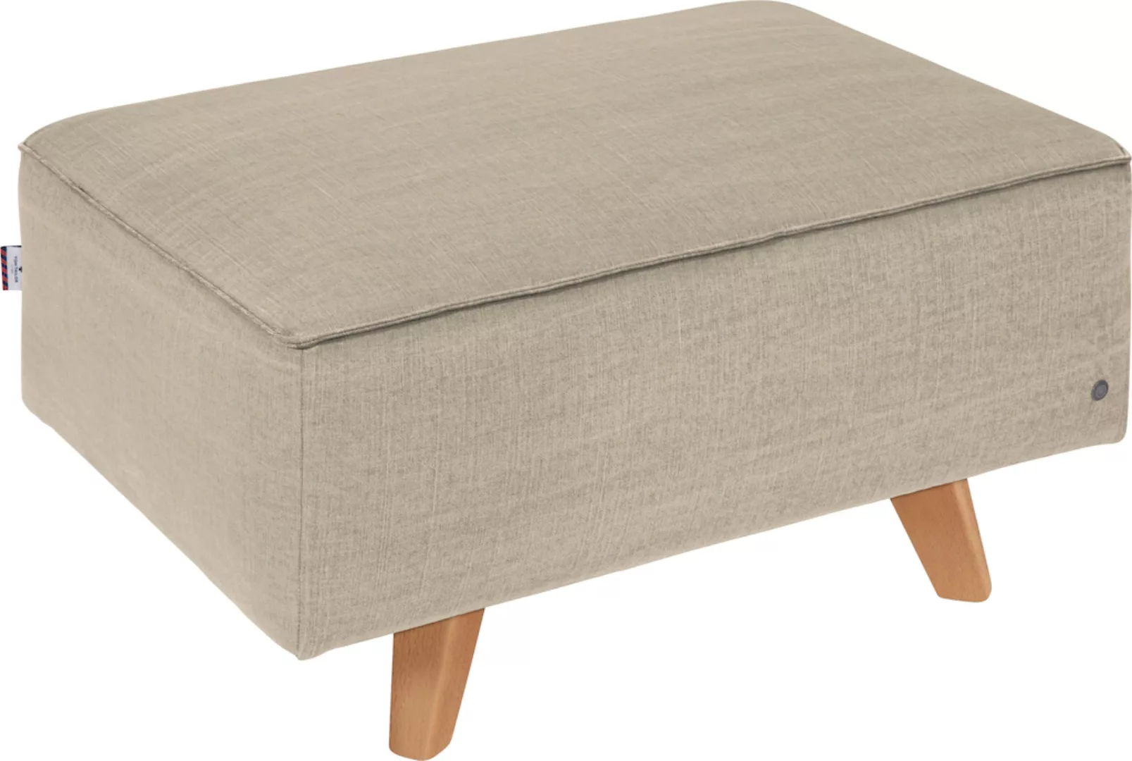 TOM TAILOR HOME Hocker "NORDIC CHIC", mit Kedernaht, Breite 85 cm, Füße Buc günstig online kaufen