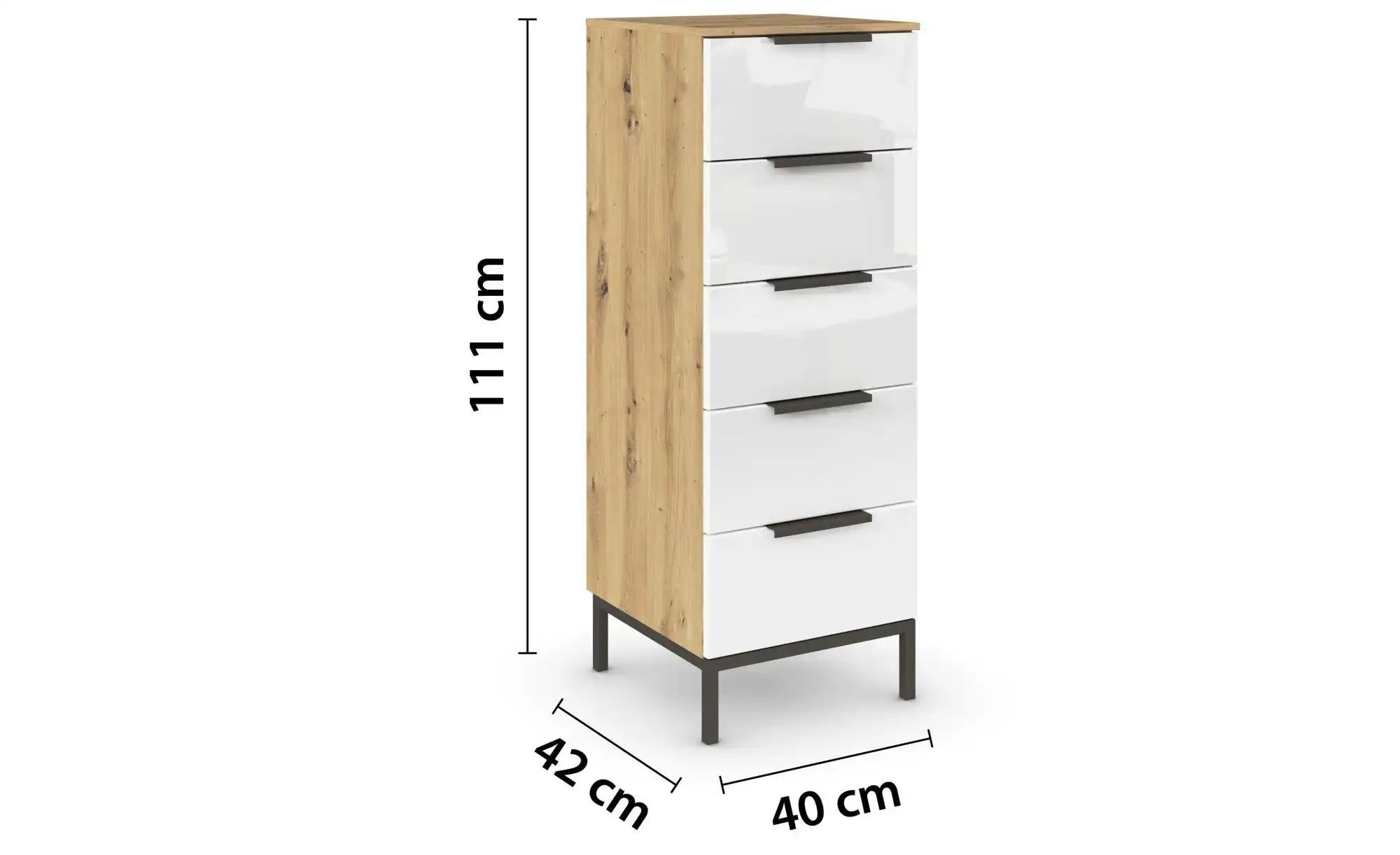 Kommode   ¦ holzfarben ¦ Maße (cm): B: 40 H: 111 Kommoden & Sideboards > Ko günstig online kaufen