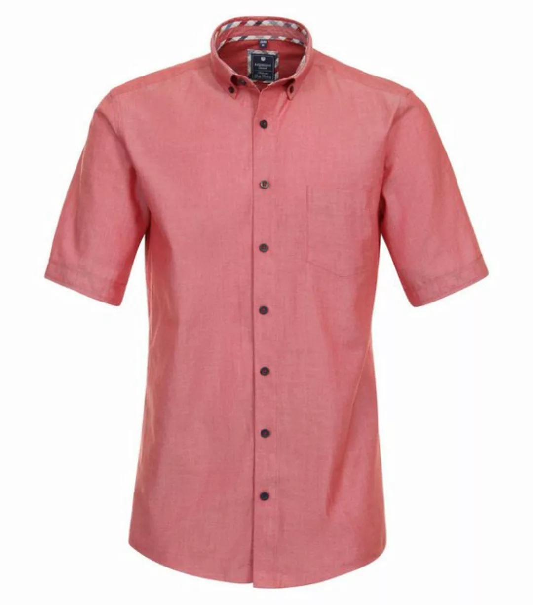 Redmond Kurzarmhemd NOS OXFORD CASUAL HEMD COMFORT 50 ROT günstig online kaufen