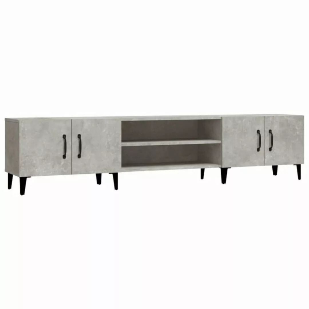 furnicato TV-Schrank Betongrau 180x31,5x40 cm Holzwerkstoff (1-St) günstig online kaufen