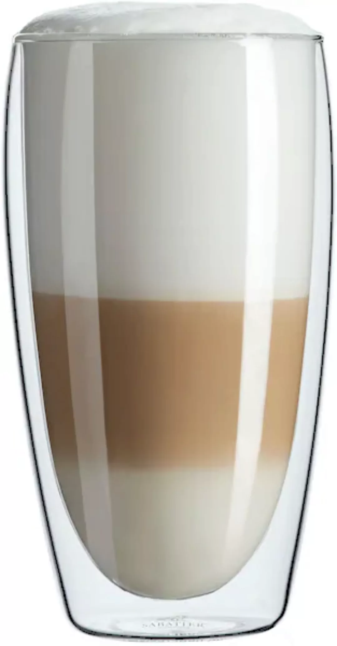 SABATIER International Latte-Macchiato-Glas, (Set, 2 tlg., 2 x Kaffee-Glas) günstig online kaufen