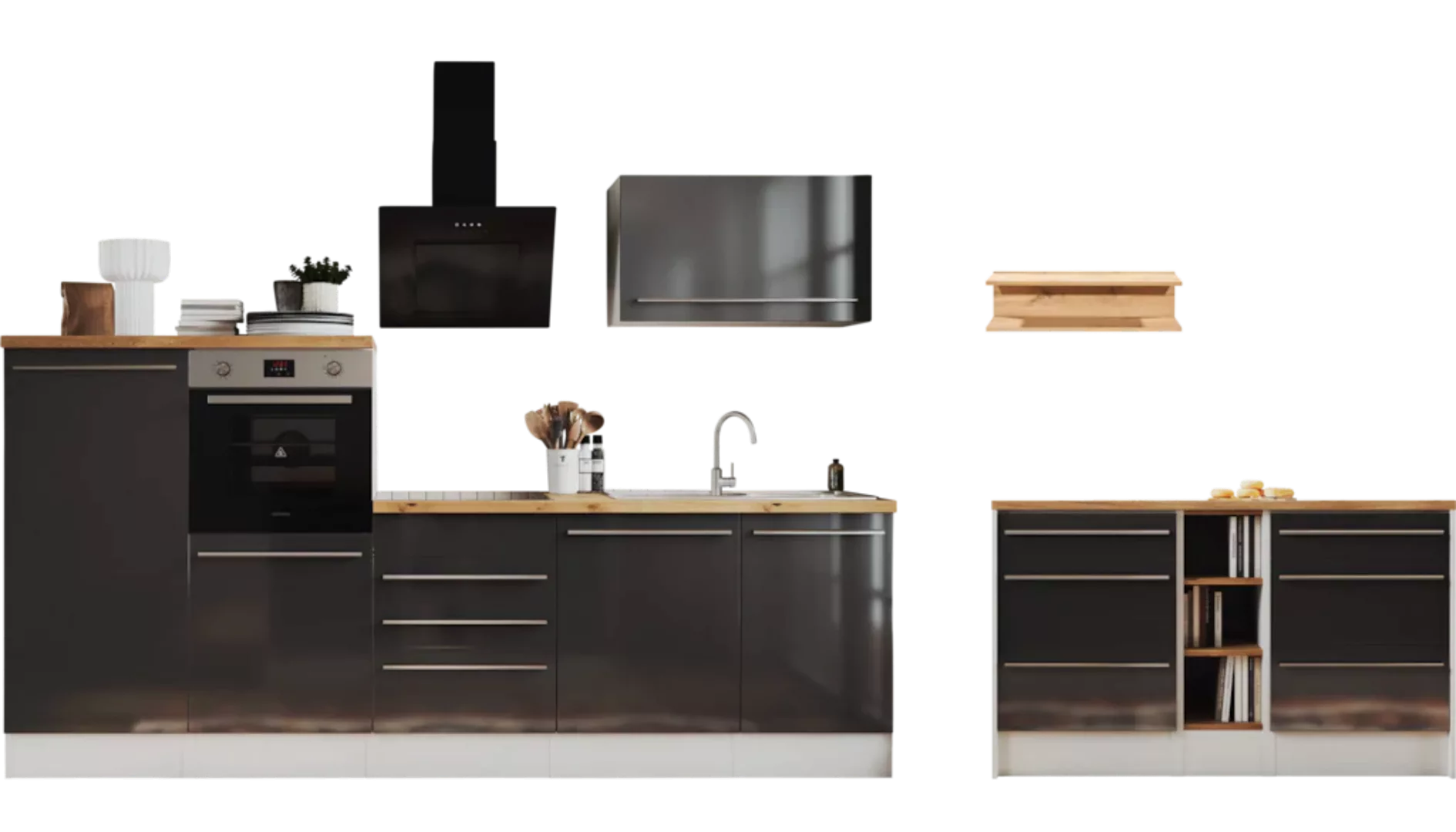 RESPEKTA Küchenzeile und Kücheninsel "Gabriel", Breite 290/150 cm mit Soft- günstig online kaufen