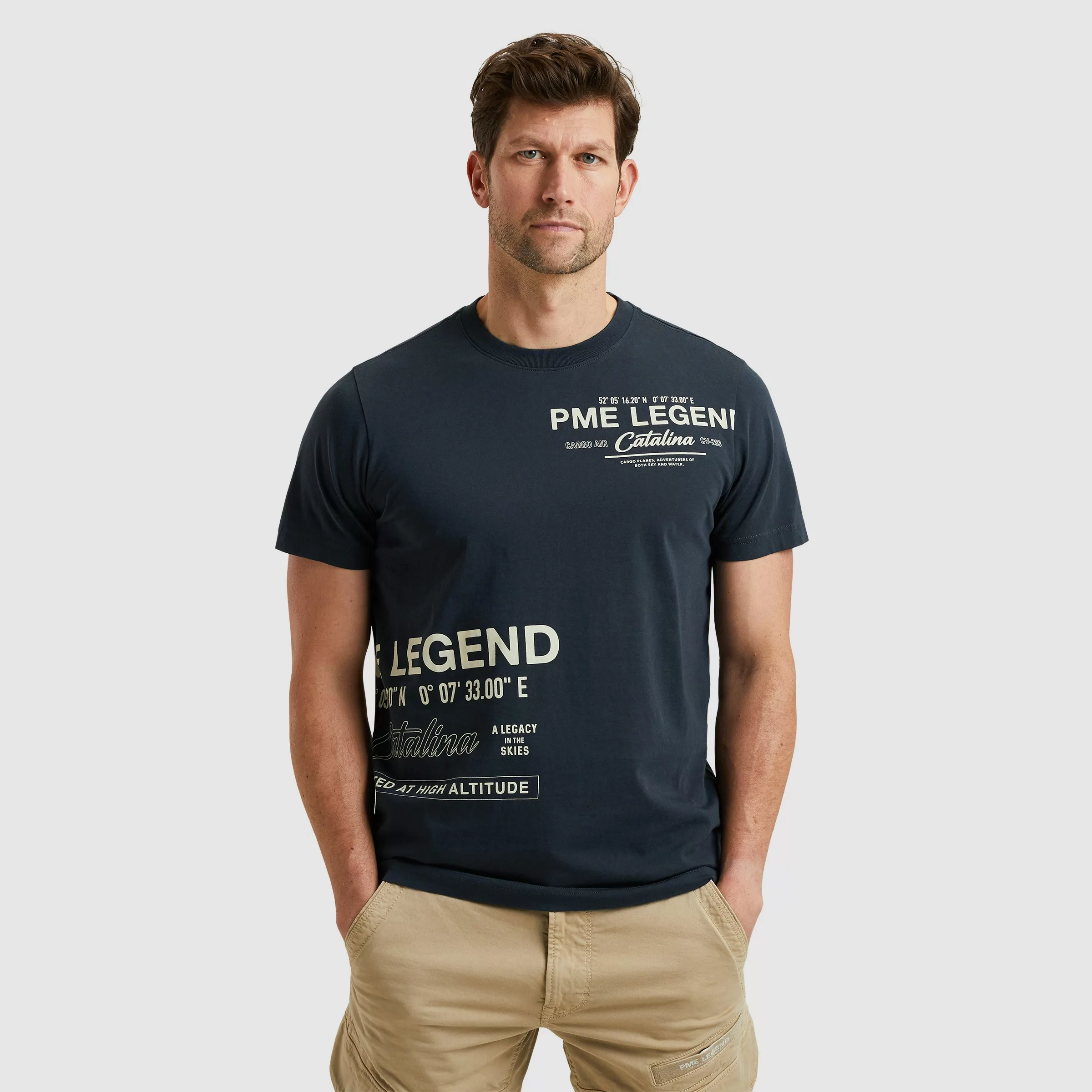 PME LEGEND T-Shirt, mit All-Over Print günstig online kaufen