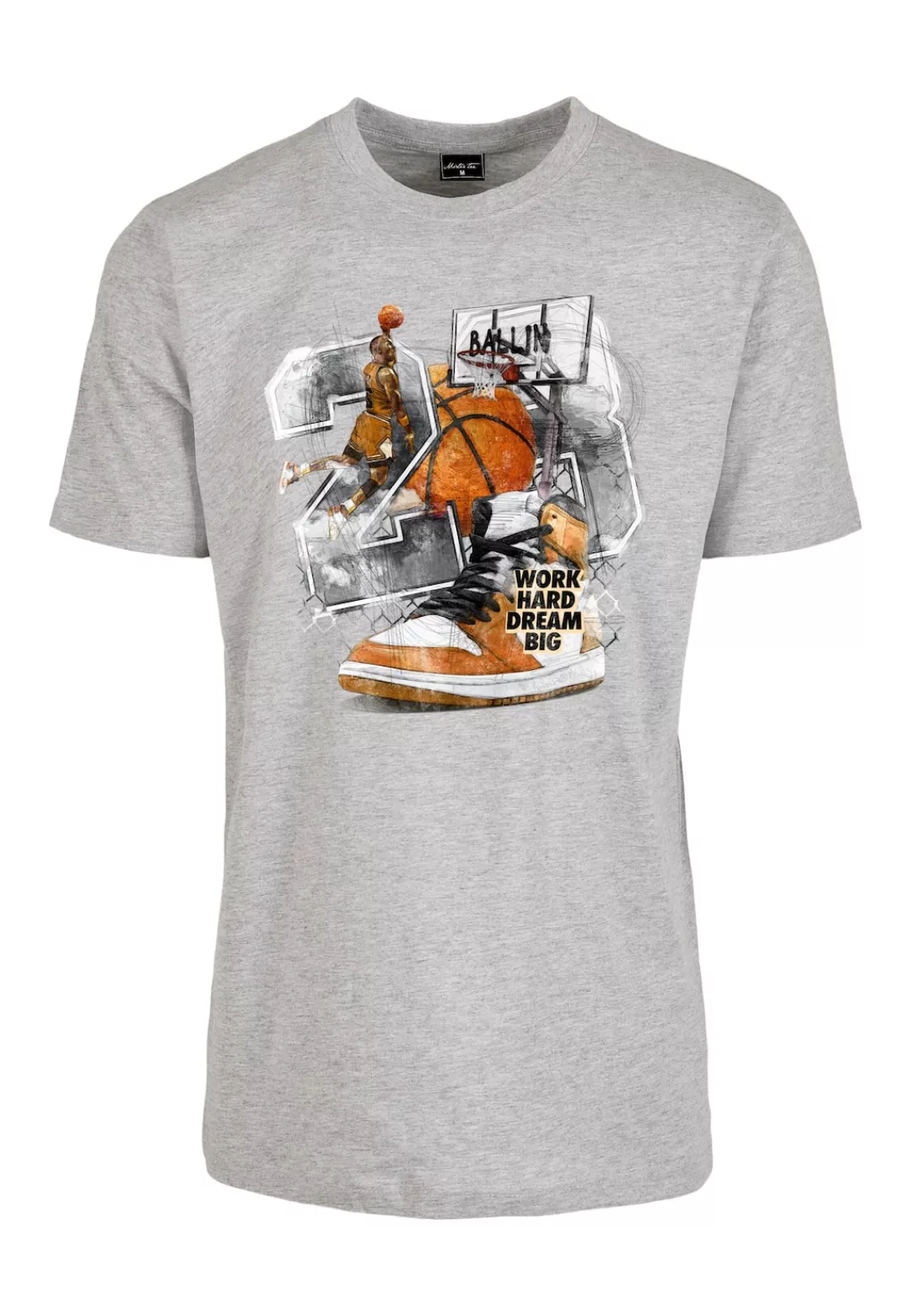 MisterTee Kurzarmshirt "MisterTee Herren Vintage Ballin Tee" günstig online kaufen