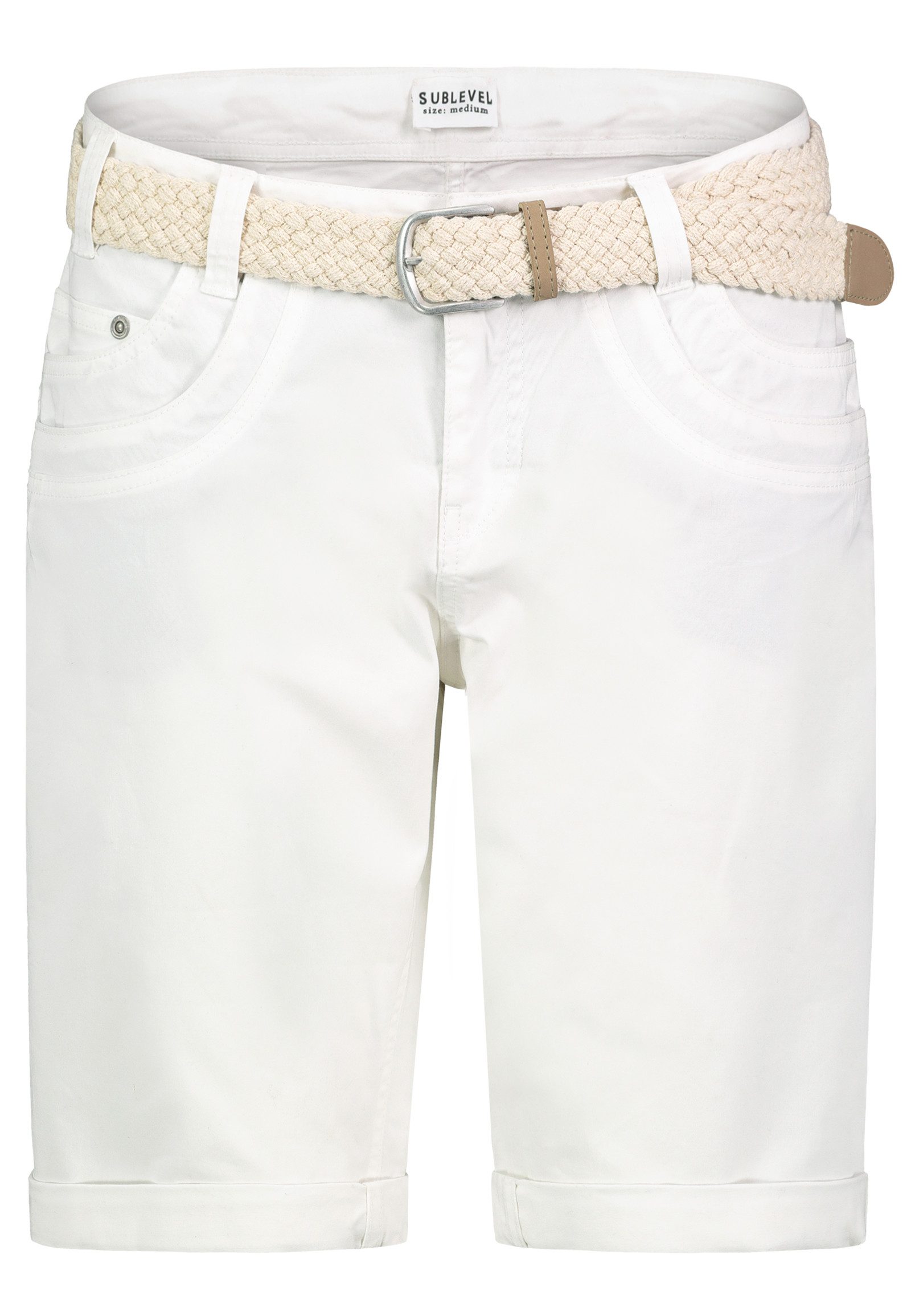 SUBLEVEL Bermudas Bermuda mit Gürtel günstig online kaufen