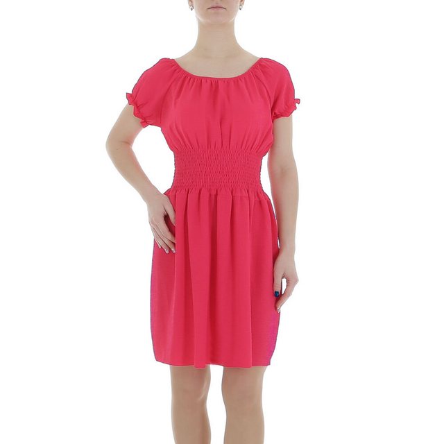 Ital-Design Sommerkleid Damen Freizeit (86164464) Kreppoptik/gesmokt Minikl günstig online kaufen