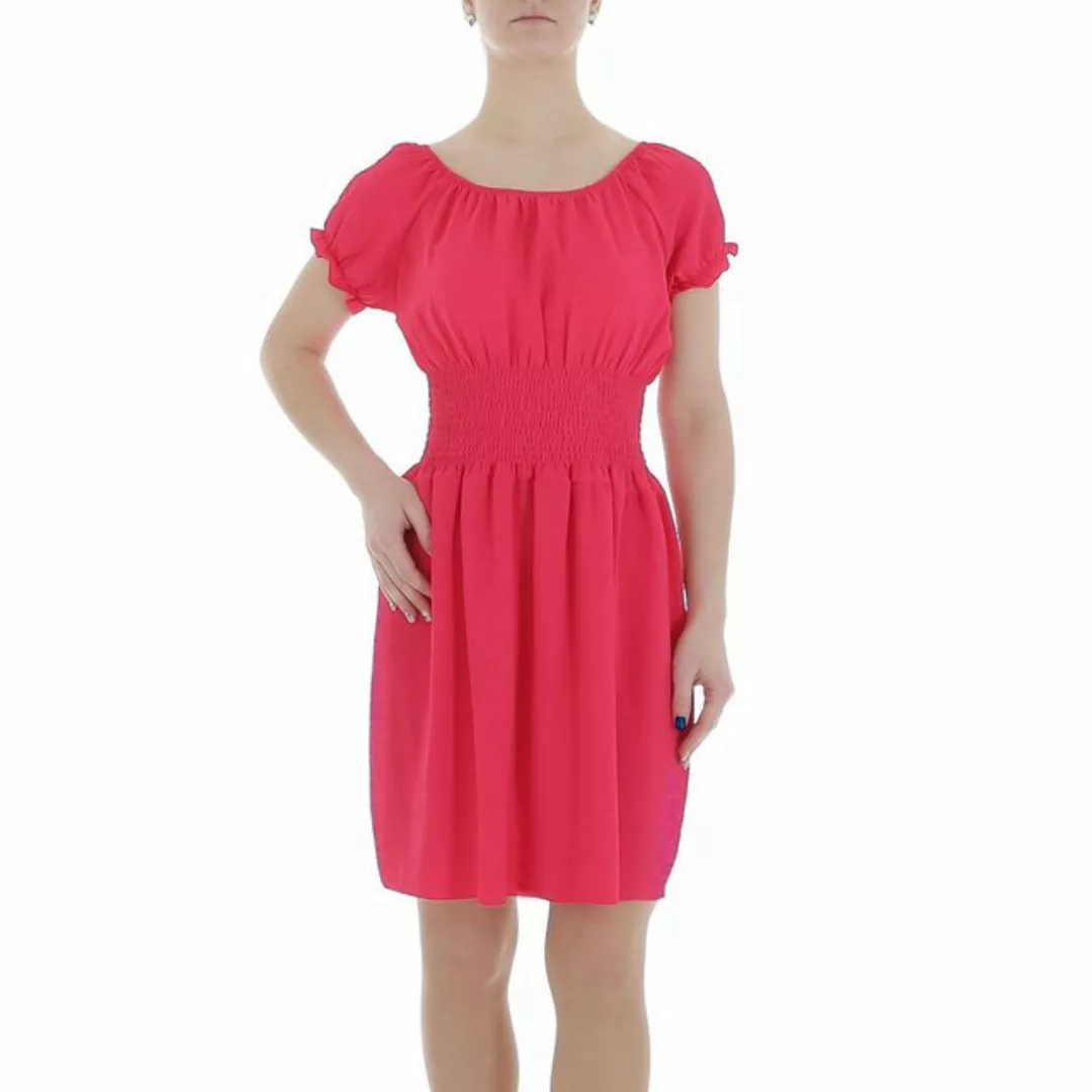 Ital-Design Sommerkleid Damen Freizeit (86164465) Kreppoptik/gesmokt Minikl günstig online kaufen