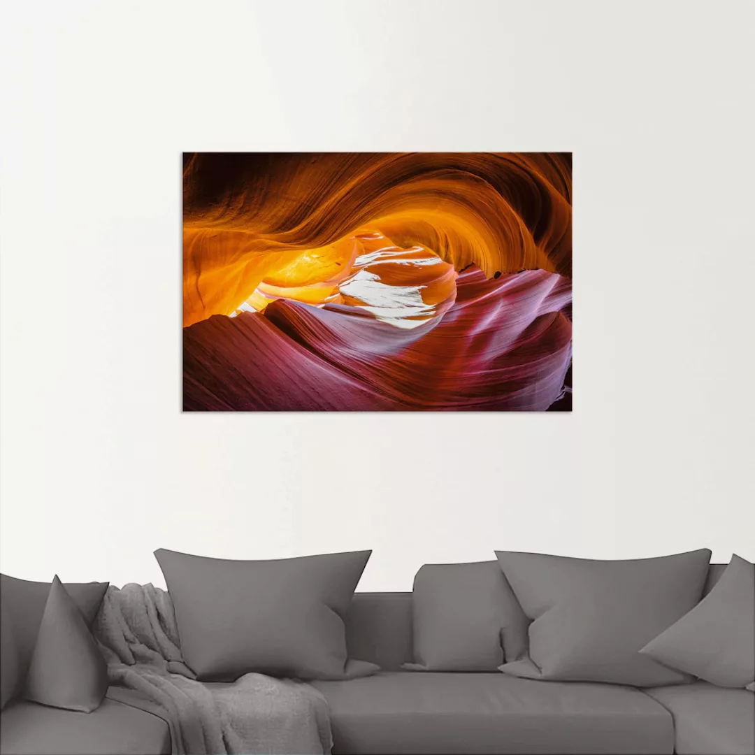 Artland Alu-Dibond-Druck »Antelope Canyon in den USA«, Felsen, (1 St.), für günstig online kaufen