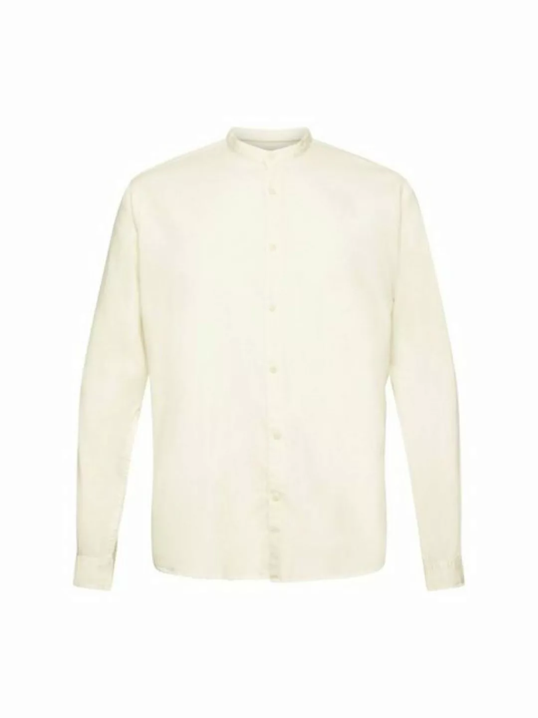 Esprit Langarmhemd Hemd mit abgewinkeltem Kragen günstig online kaufen