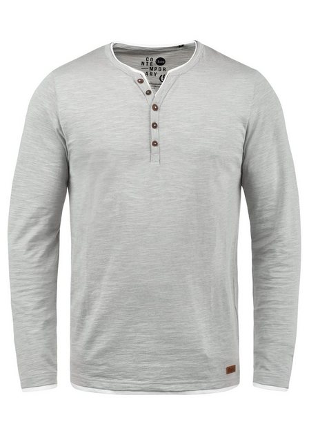 !Solid Longsleeve SDBelagos Langarmshirt im Double-Layer Look günstig online kaufen