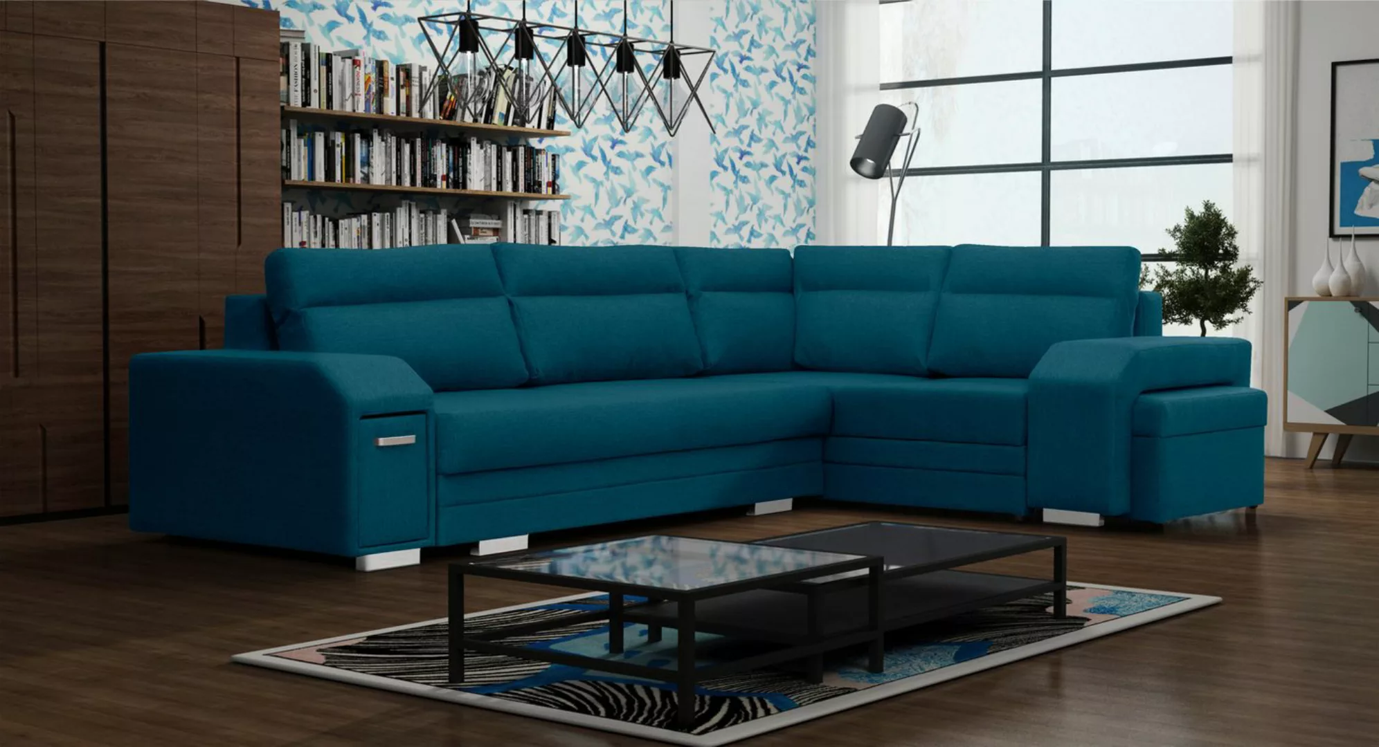 ALTDECOR Ecksofa ALVA, Couch mit Schlaffunktion, Wohnzimmer - Wohnlandschaf günstig online kaufen