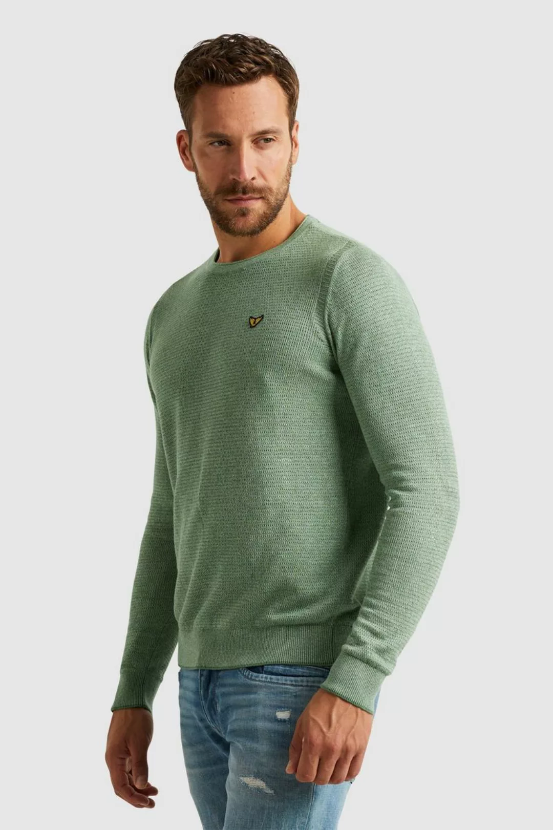 PME Legend Stickgarn Pullover Grün - Größe XL günstig online kaufen