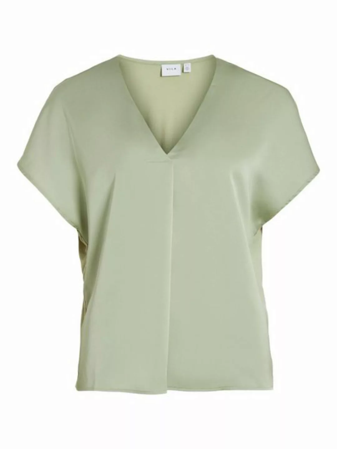 Vila V-Shirt VIELLETTE V-NECK S/S SATIN TOP - NOOS günstig online kaufen