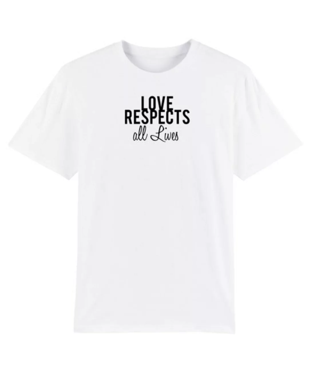 Bio Herren Rundhals T-shirt "Spread Love - Respect" In 4 Farben günstig online kaufen