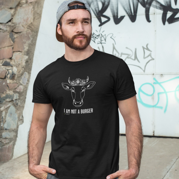 Organic Unisex T-shirt "Not a Burger" Aus 100 % Bio-baumwolle günstig online kaufen