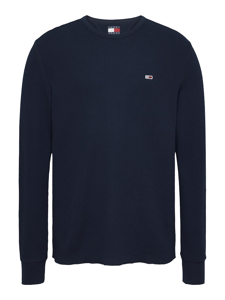 Tommy Jeans Langarmshirt "TJM SLIM WAFFLE L/S TEE EXT", mit Waffelstruktur günstig online kaufen