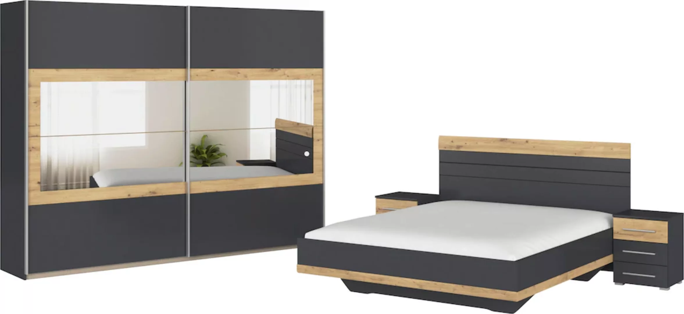 rauch Schlafzimmer-Set "Tarragona", (Set, 4 tlg.), Schrank in 3 Breiten, Be günstig online kaufen