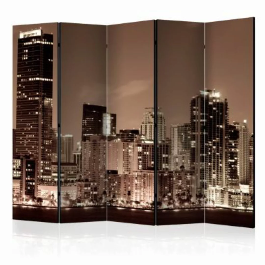 artgeist Paravent Night life in Miami II [Room Dividers] sand Gr. 225 x 172 günstig online kaufen