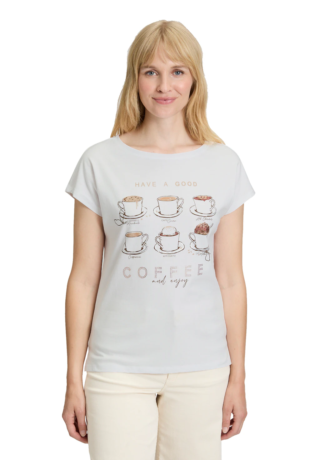 Betty Barclay Kurzarmshirt "Betty Barclay Damen Casual-Shirt mit Aufdruck", günstig online kaufen