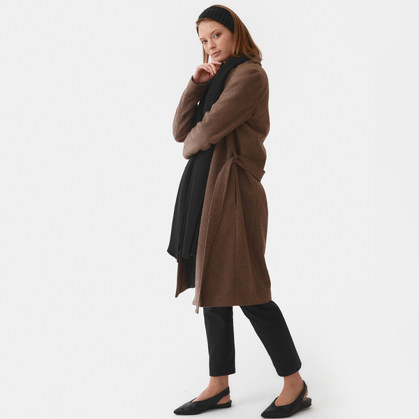 Klassischer Mantel Mit Gürtel günstig online kaufen