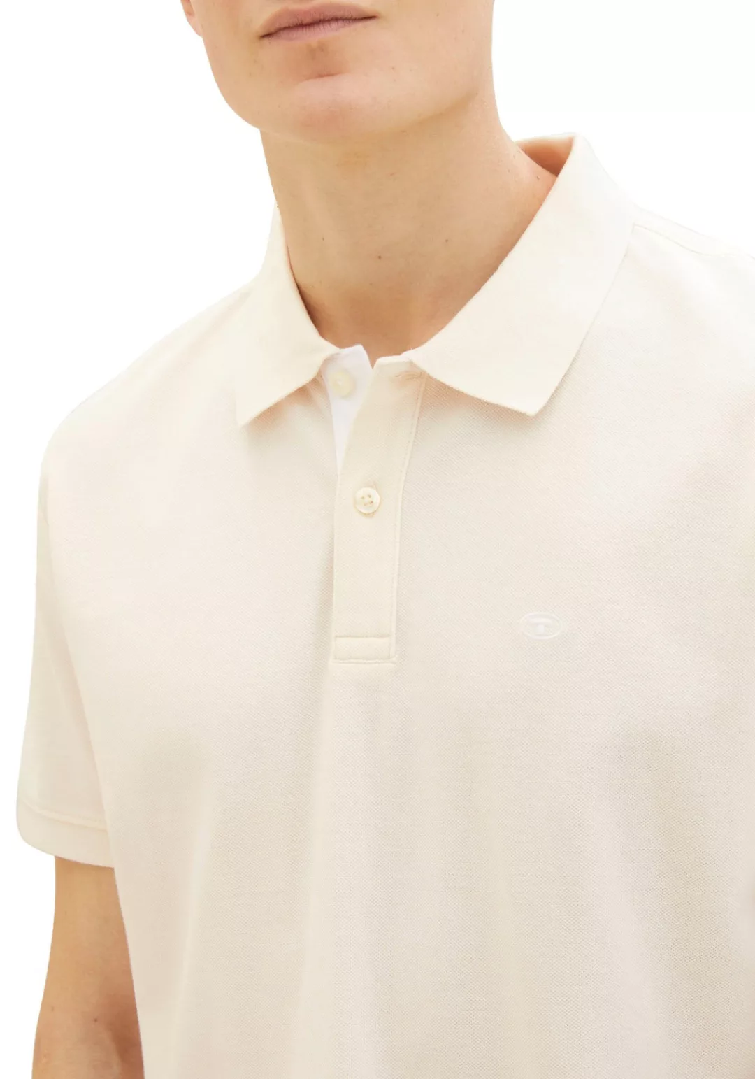 TOM TAILOR Poloshirt mit Knopfleiste und Logo günstig online kaufen