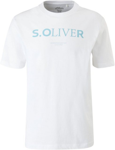 s.Oliver T-Shirt mit Frontlogoprint günstig online kaufen