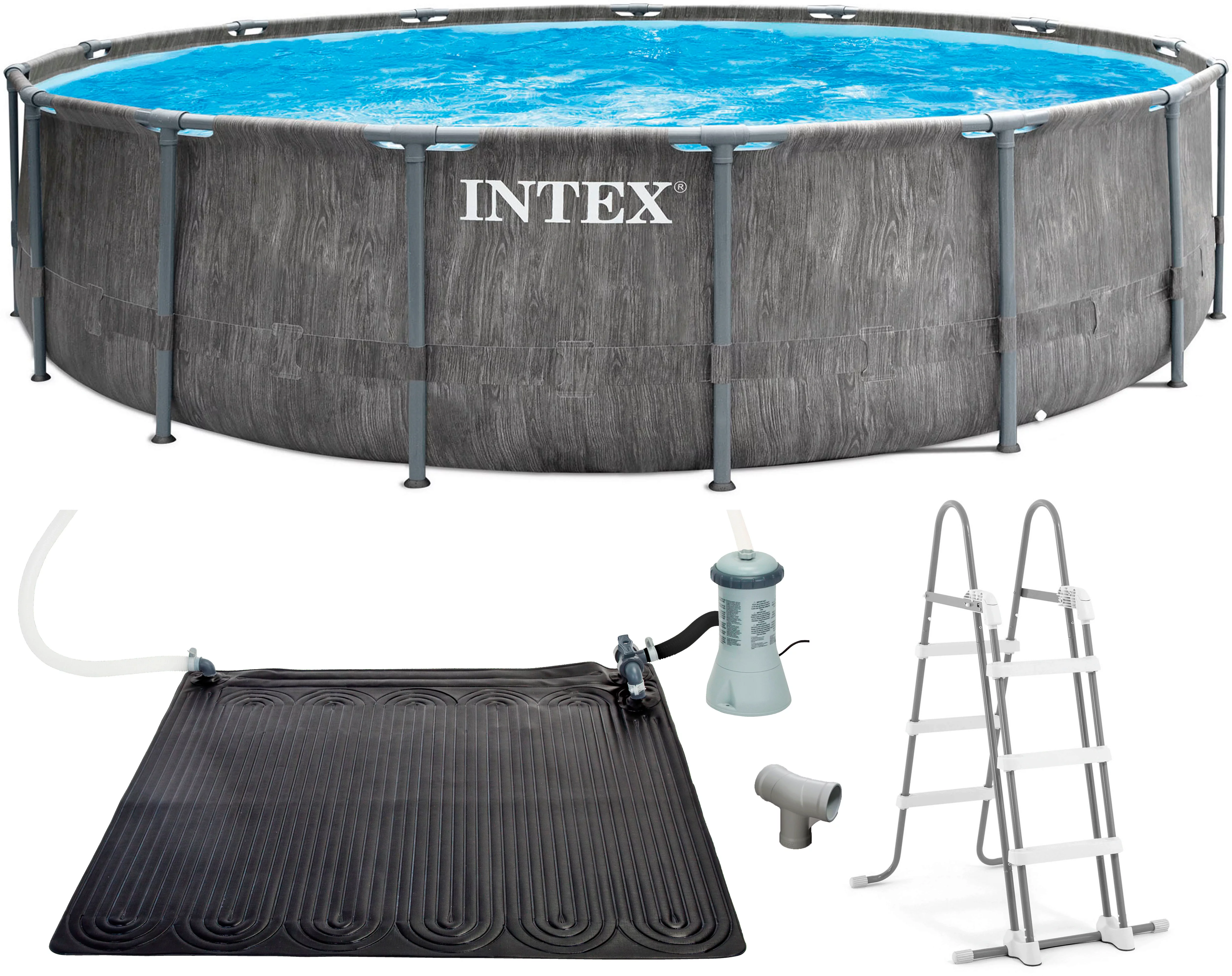 Intex Rundpool ""Framepool" 457x122 cm", (Set), inkl. hochwertiger Solar Ma günstig online kaufen