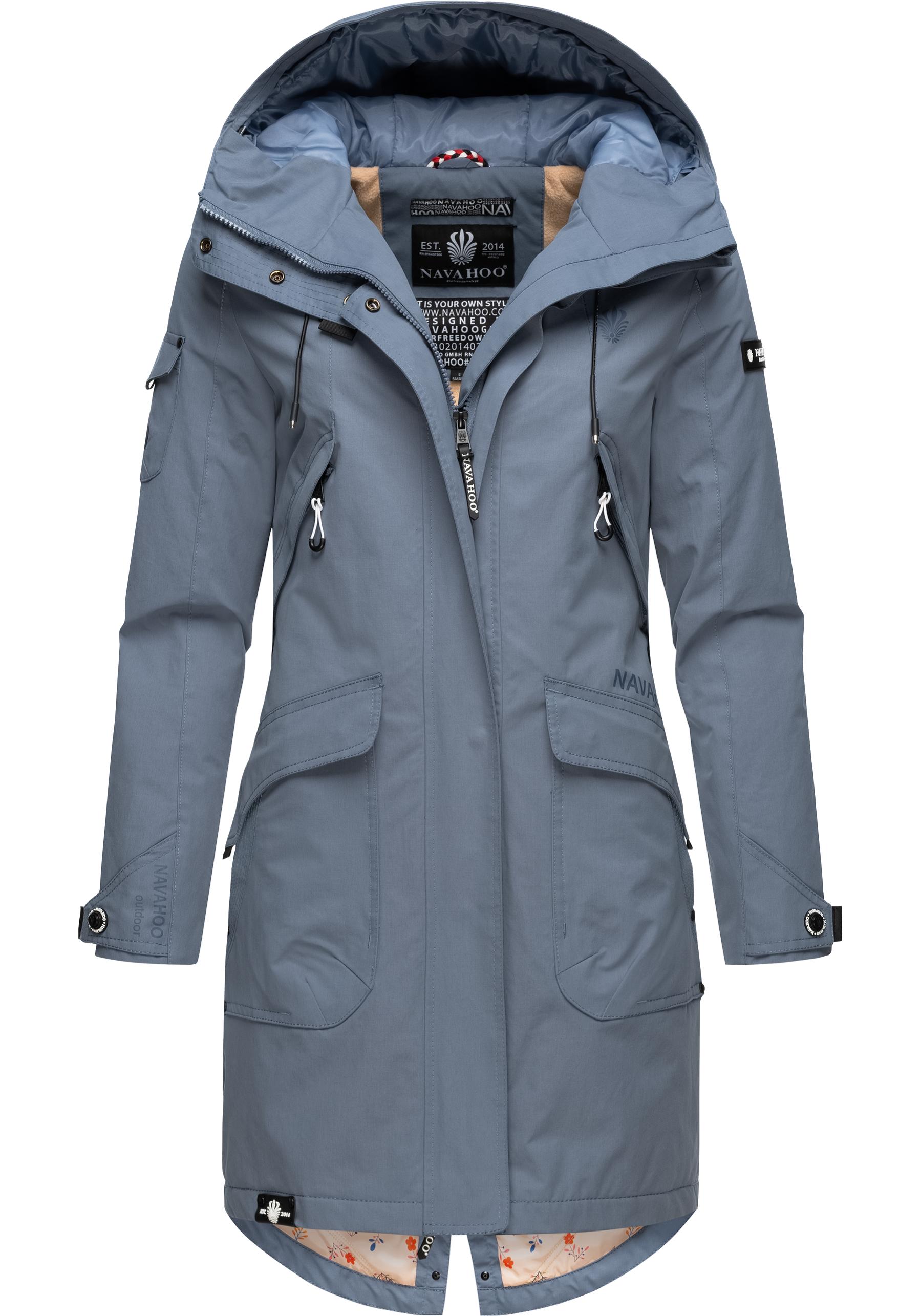 Navahoo Outdoorjacke "Pfefferschote", mit Kapuze, moderne Damen Übergangsja günstig online kaufen