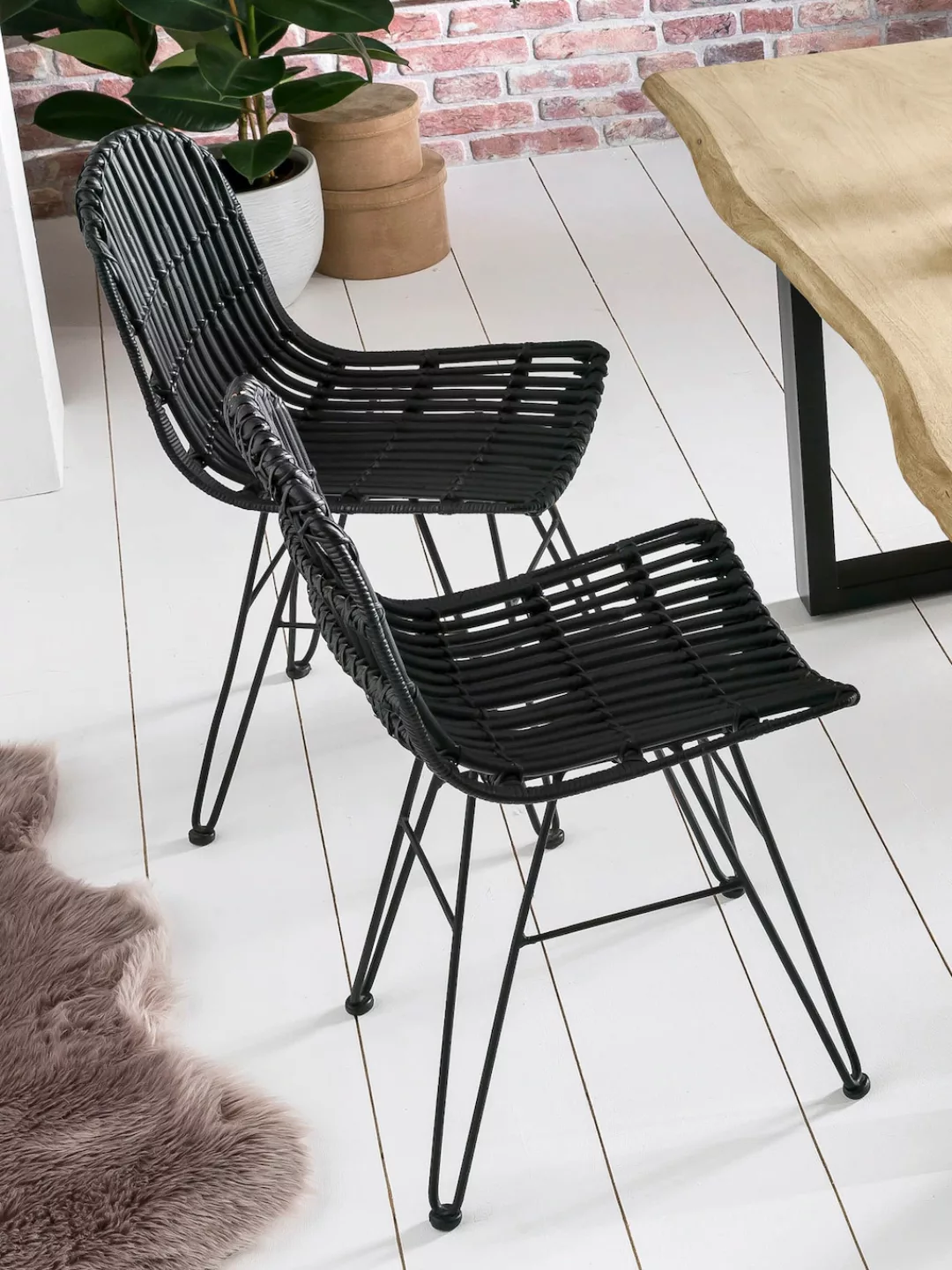 SIT Rattanstuhl "Rattan Vintage", Shabby Chic, Vintage günstig online kaufen