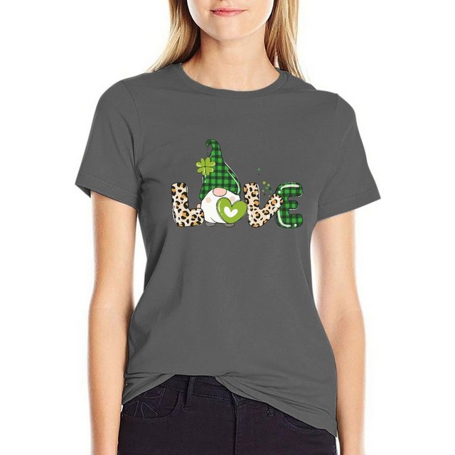 MC Star T-Shirt Love Shamrock Damen T-Shirt Rundhalsausschnitt Kurzarm gedr günstig online kaufen