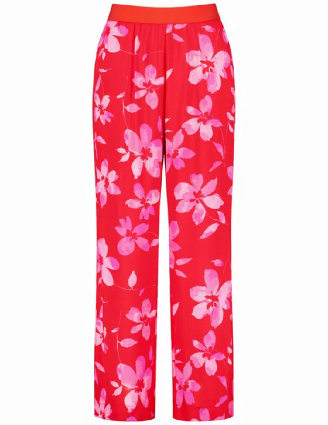 Samoon Stoffhose Palazzohose mit Floral-Print günstig online kaufen