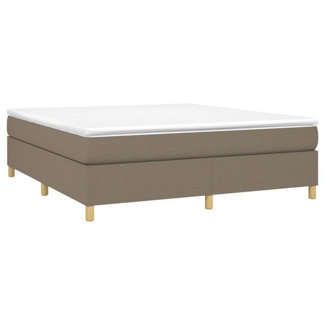 vidaXL Bett Boxspringbett mit Matratze Taupe 180x200 cm Stoff günstig online kaufen