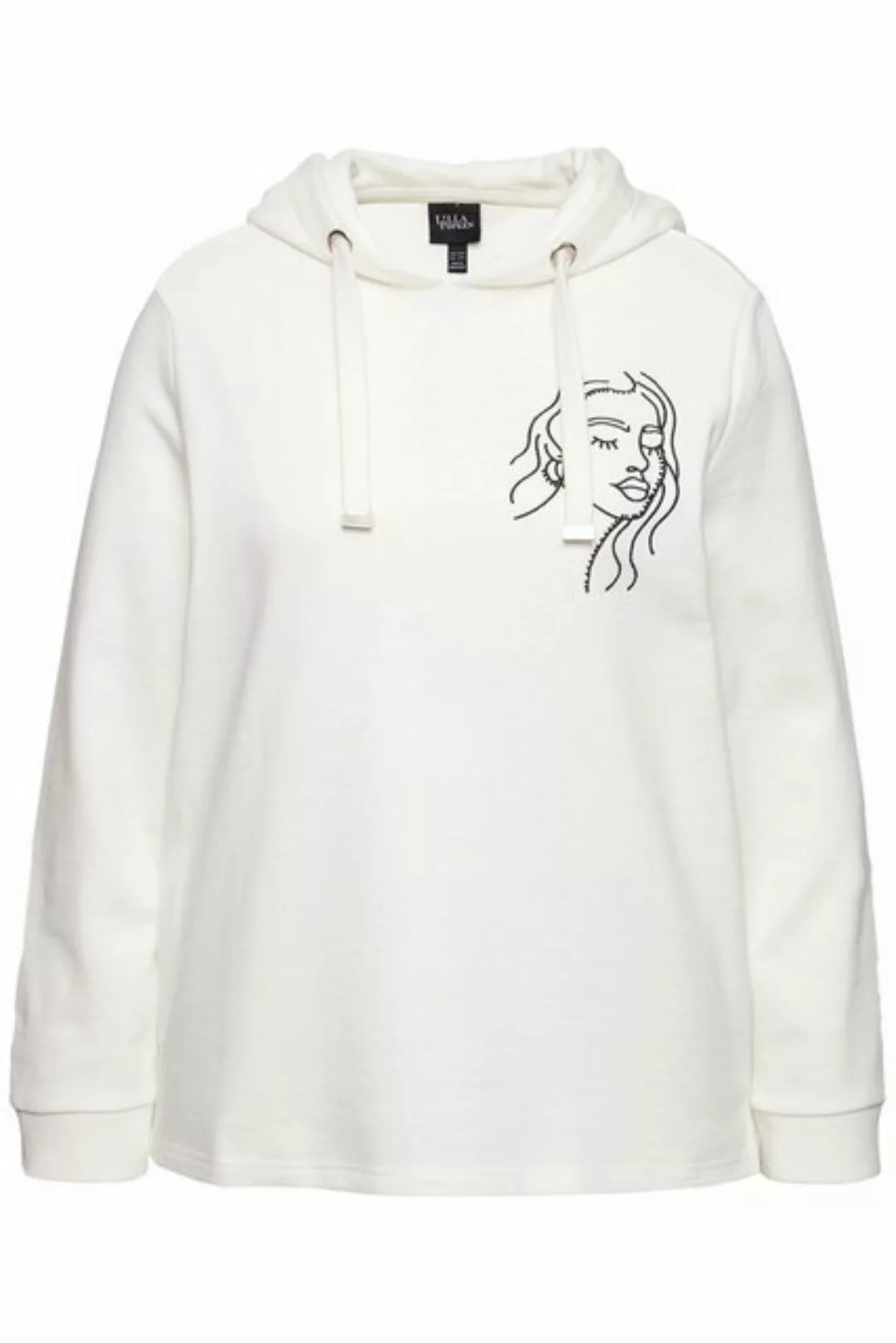 Ulla Popken Hoodie Hoodie Gesicht Classic Kapuze Langarm günstig online kaufen