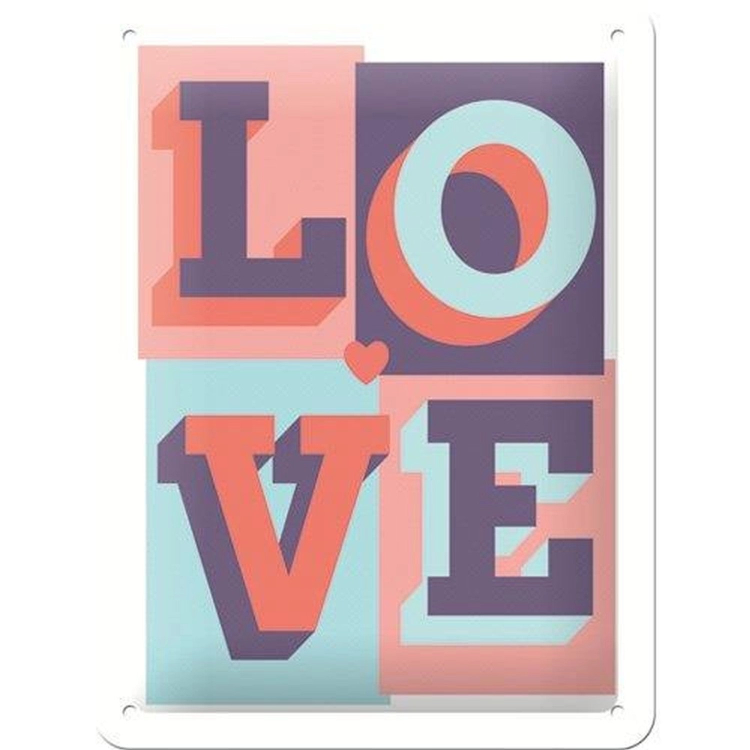 Nostalgic-Art Blechschild 15x20 cm - Word Up - LOVE günstig online kaufen